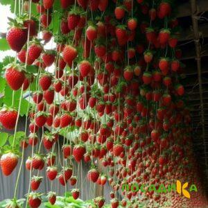 Клубника ампельная Анастасия купить по цене от 370р. в интернет-магазине «Посадика» с доставкой почтой в в Верещагиное и по всей России – [изображение №1].